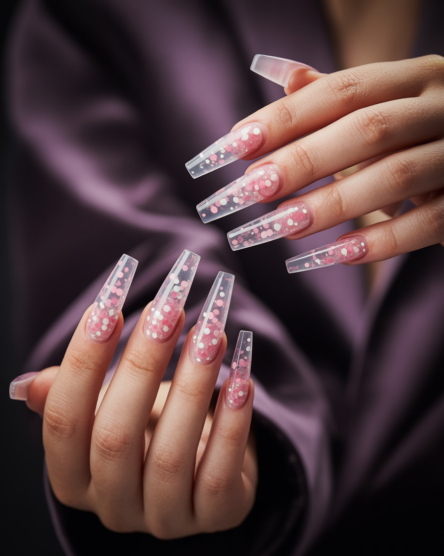 Encapsulada Glitter Rosa