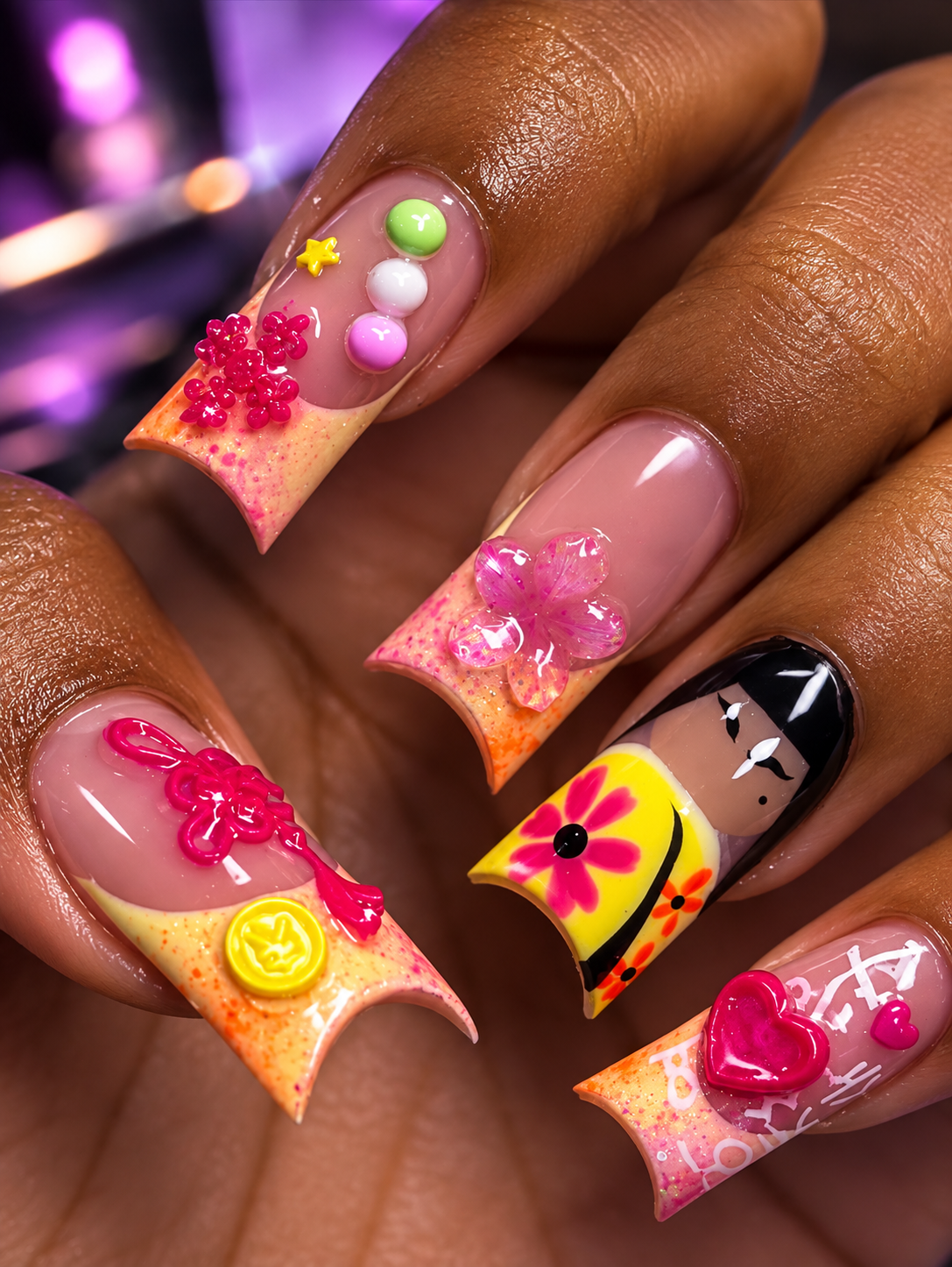 Nail Art Japonesa 3D